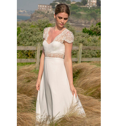 Flowy wedding dress Bonifacio - Lambert Créations