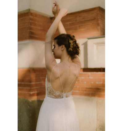 Bohemian wedding dress Laura - Atelier Swan