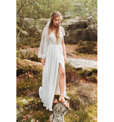 Masha bohemian wedding dress - Lorafolk