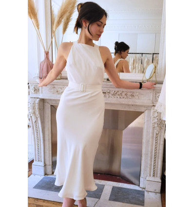 Biarritz midi wedding dress - Uni Paris