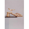 Sandales de mariée Salma Champagne - Bobbies