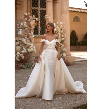 Luciana wedding dress + overskirt - Milla Nova