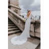 Robe de mariée Rivery avec Sur jupe Nolwen - Cybeline