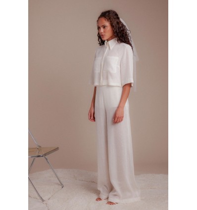 Pantalon de mariée Lanester - Uni Paris