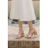 Wide Knotted Heeled Sandals – Mid Heel – ASOS