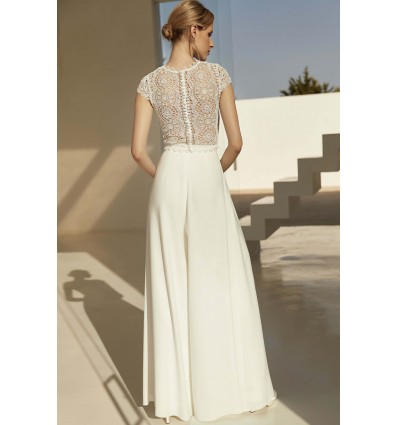 Nina Bridal Trousers – Bianco