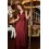 Wedding guest dress Raso Burgundy - Rosa Clara