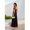 Wedding guest dress Cumbia Marron - Dressing Club