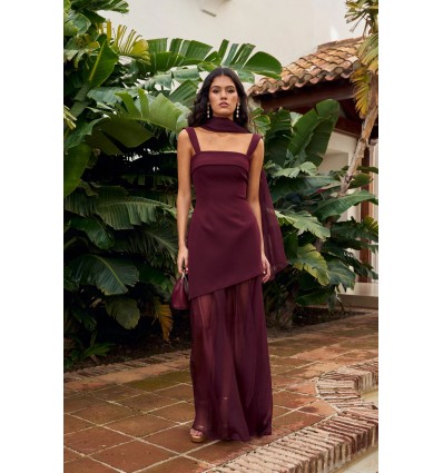 Wedding guest dress Ambar Granate - Dressing Club