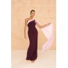 Wedding guest dress Helena Aubergine - Dressing Club