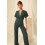 Wedding Guest Jumpsuit Embrun Green - Uni Paris