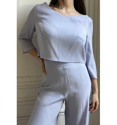 Lilac wedding guest top - Uni Paris