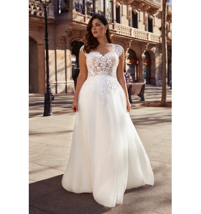 Satiny Wedding Dress - White One