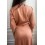 Robe d'invitée midi Fontainebleau Nude - Uni Paris