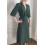 Robe d'invitée midi Fontainebleau Verte - Uni Paris