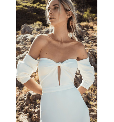 Robe de mariée minimaliste Mercy - Caroline Takvorian