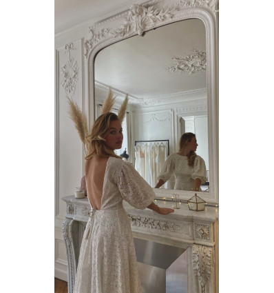 Gracia boho wedding dress - Atelier Blanche
